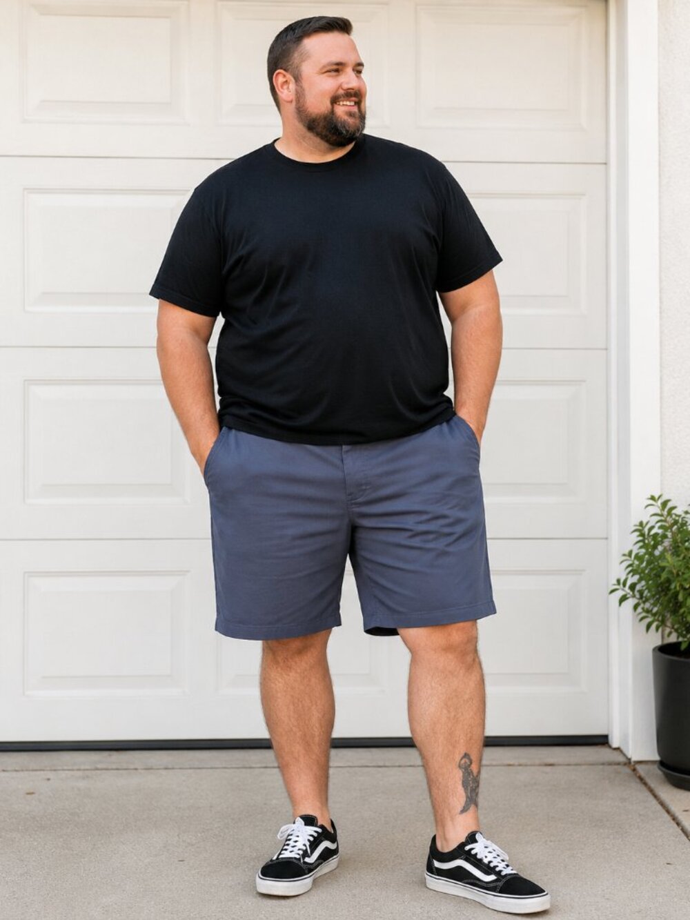 Dickies Men’s Blue Gray Work Shorts Relaxed Fit Chino Utility Shorts (Size 48)